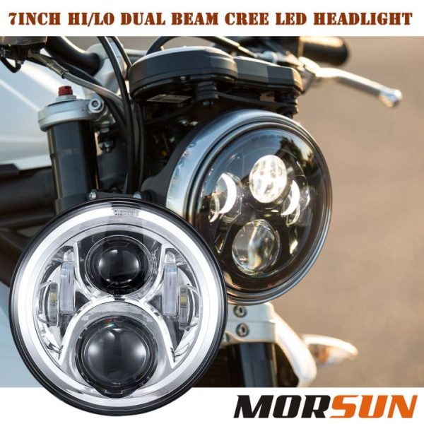 7 palcový kulatý světlomet s vysokým paprskem světla pro Jeep JK Offroad / Harley motocyklový světlomet 7 '' kulatý světlomet