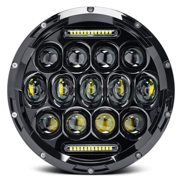 7palcové kulaté žárovky LED světlometů 75W 7 palcové motocyklové LED světlomety DRL dálkové světlo pro Jeep Harley Davidson