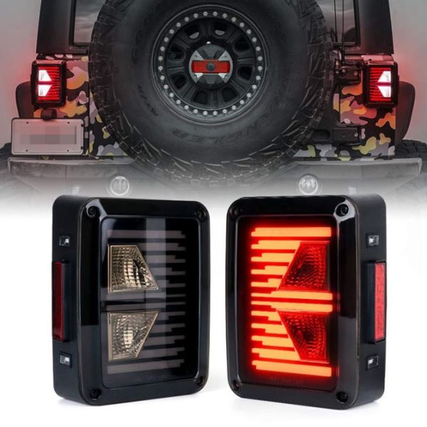 Pro Jeep Tail Light Arrow Shape Tail Lamp Led Reverse / Turn / Running / Brake Zadní světlo Auto Led Zadní světlo