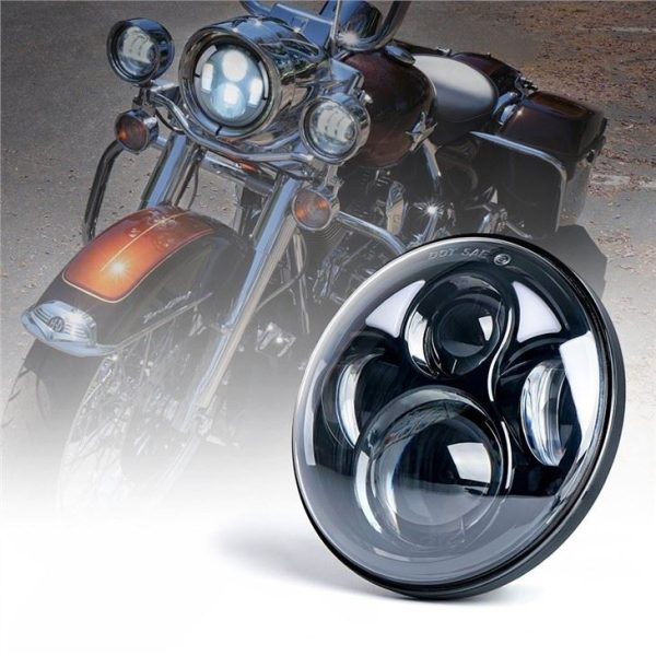 75 palce kulaté světlomety pro Harley Davidson 12v 24v H4 Světlomet